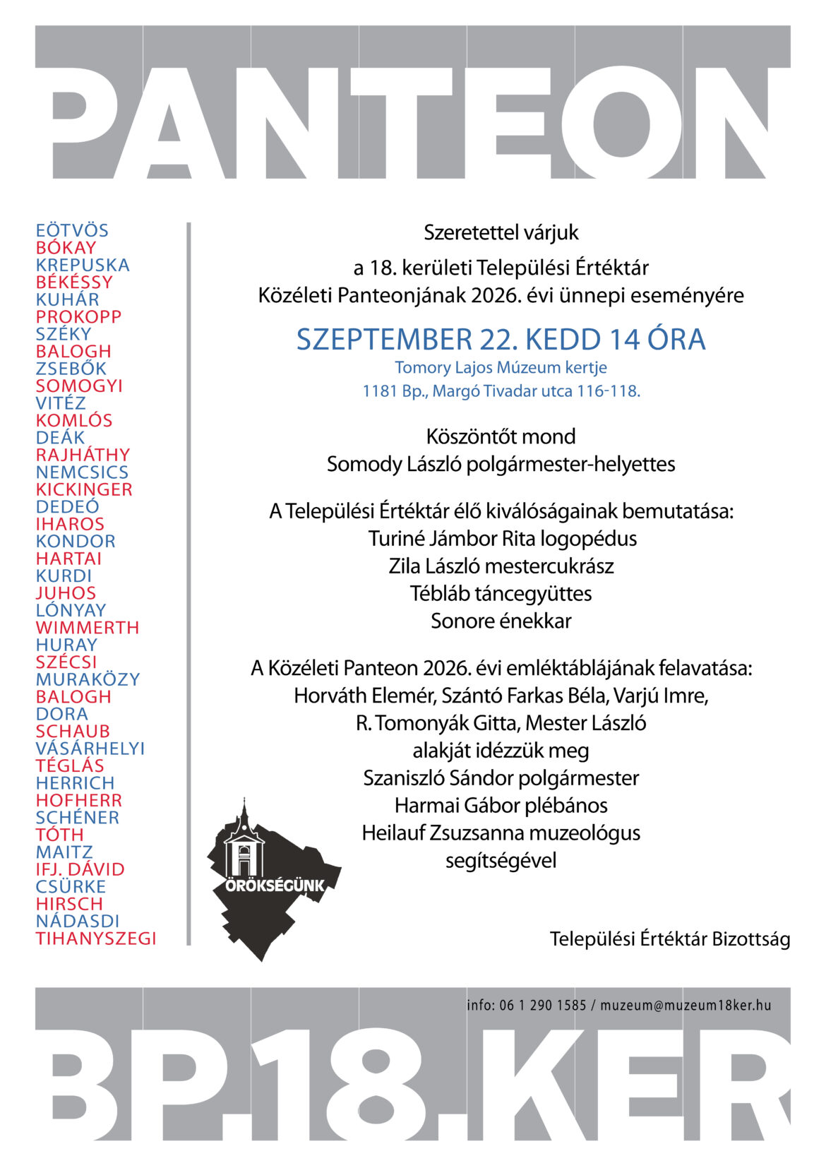 Bővül a XVIII. kerület panteonja